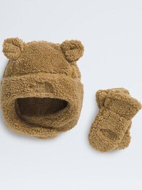 NWT The North Face Baby Bear Trapper Hat and Baby Bear Mitts